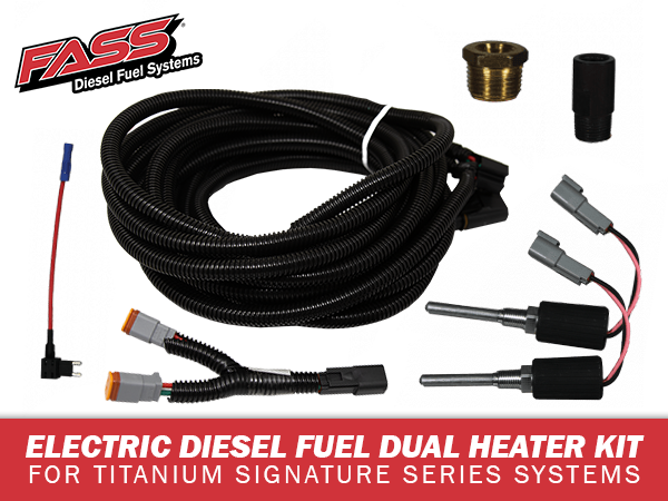 FASS HK1001D Electric Diesel Fuel Heater Dual Kit for Titanium Signature Series Systems