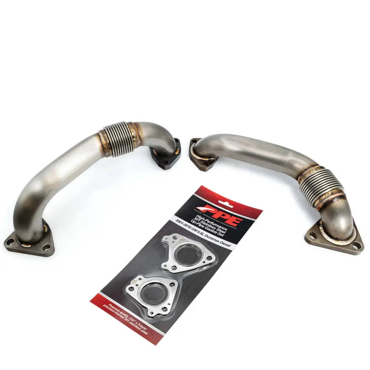 PPE 116120000 OEM Length Replacement High Flow Up-Pipe Kit (2001-2004 6.6L Duramax)