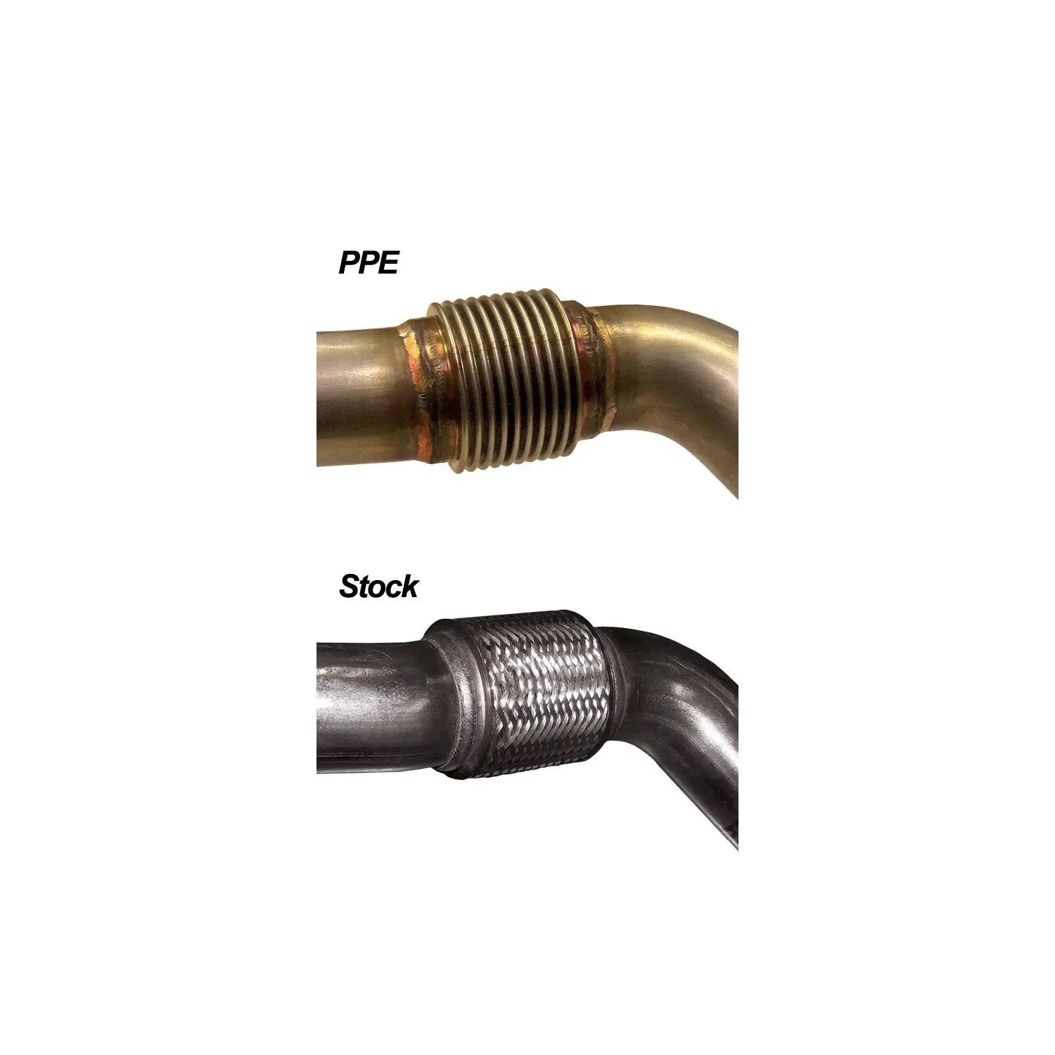 PPE 316119503 OEM Performance Up-Pipes use with Round EGR Cooler (2003.5-2004 6.0L PowerStroke)