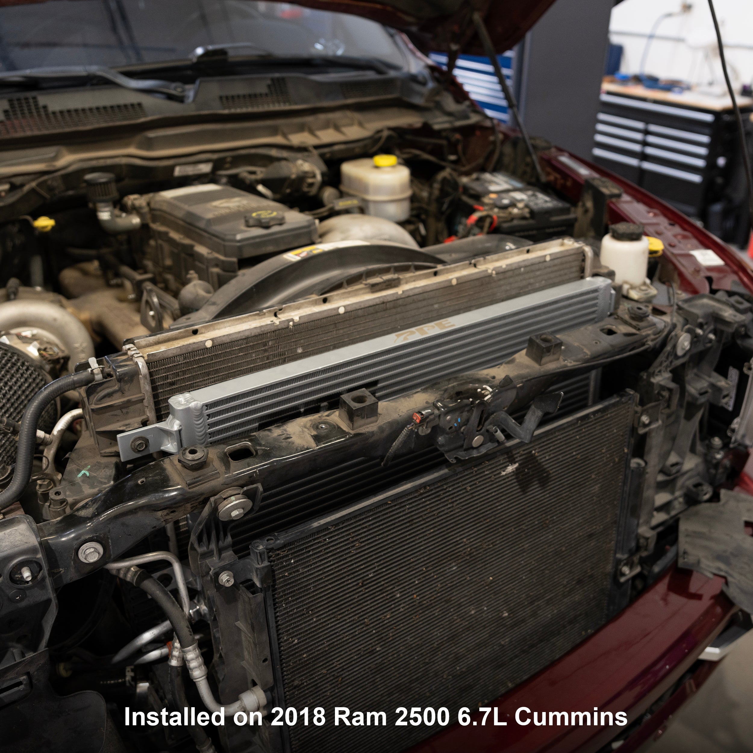PPE 224064000 Bar And Plate Transmission Cooler (2015-2018 6.7L Cummins)