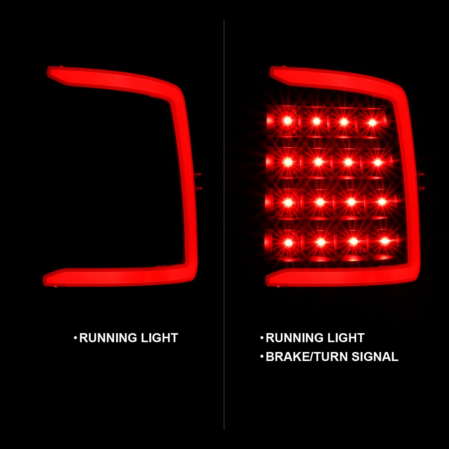 Anzo 311319 Smoked Plank Style LED Tail Lights (2010-2018 6.7L Cummins, 2014-2018 3.0L EcoDiesel)