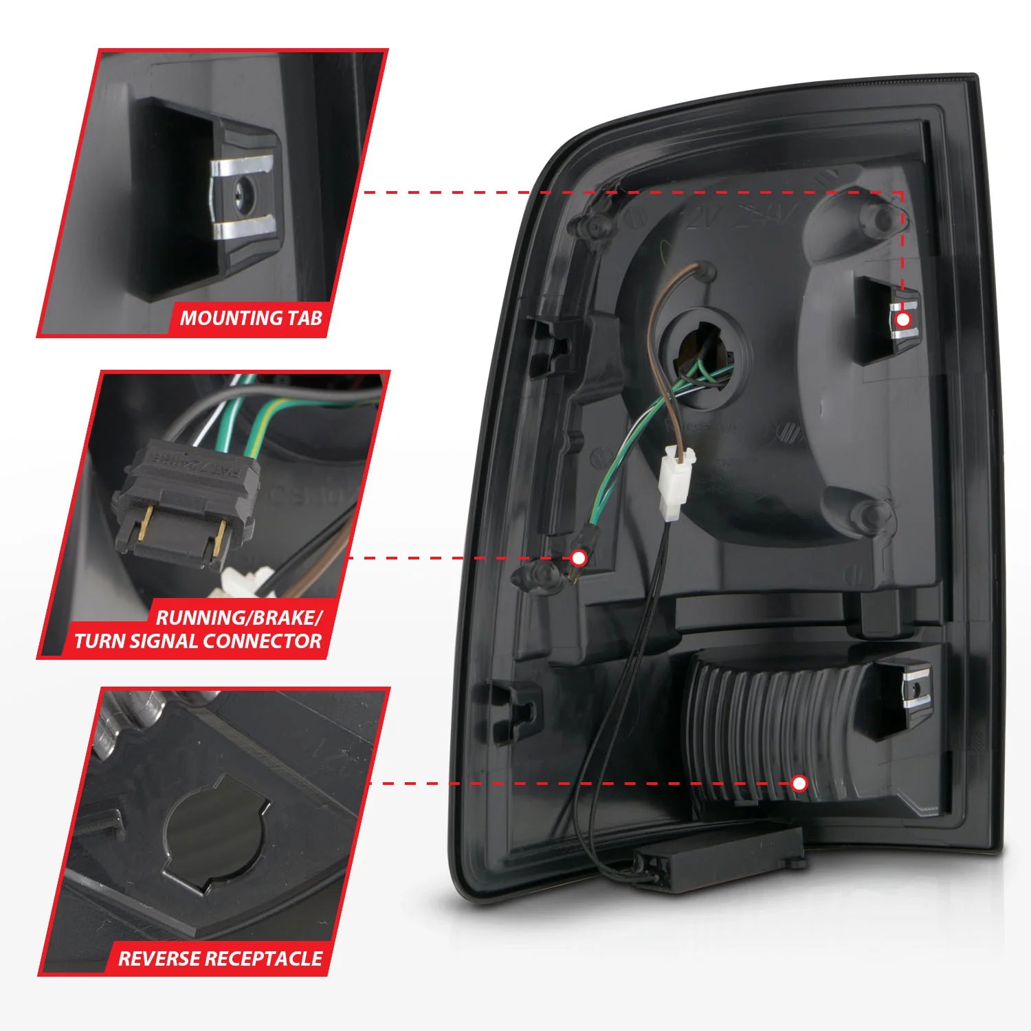 Anzo 311453 Smoked LED Tail Lights With Sequential Turn Signal (2010-2018 6.7L Cummins, 2014-2018 3.0L EcoDiesel)