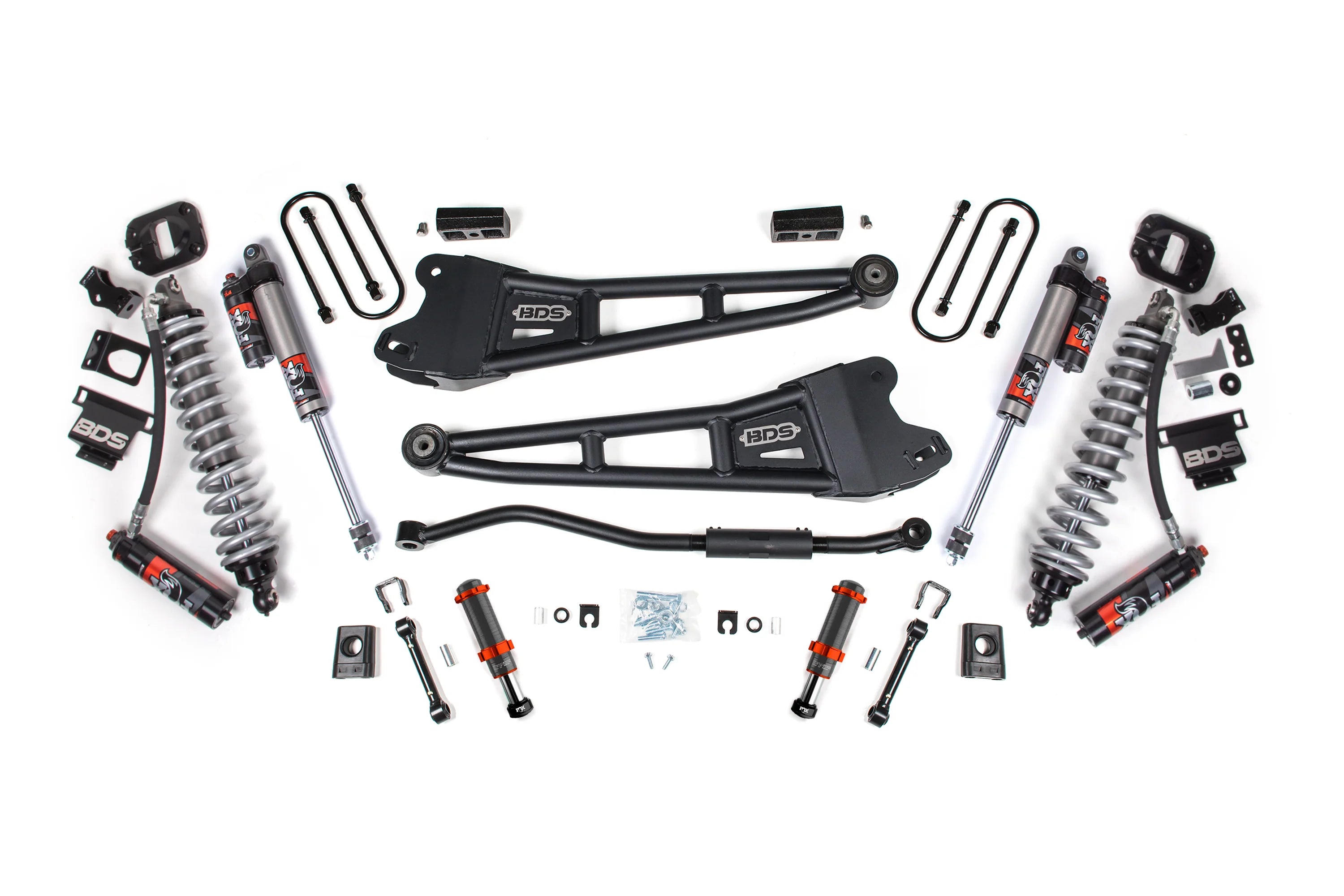 BDS Suspension 3 Inch Lift Kit FOX 2.5 Coil-Over Conversion (2013-2018 3500 6.7L Cummins 4WD)