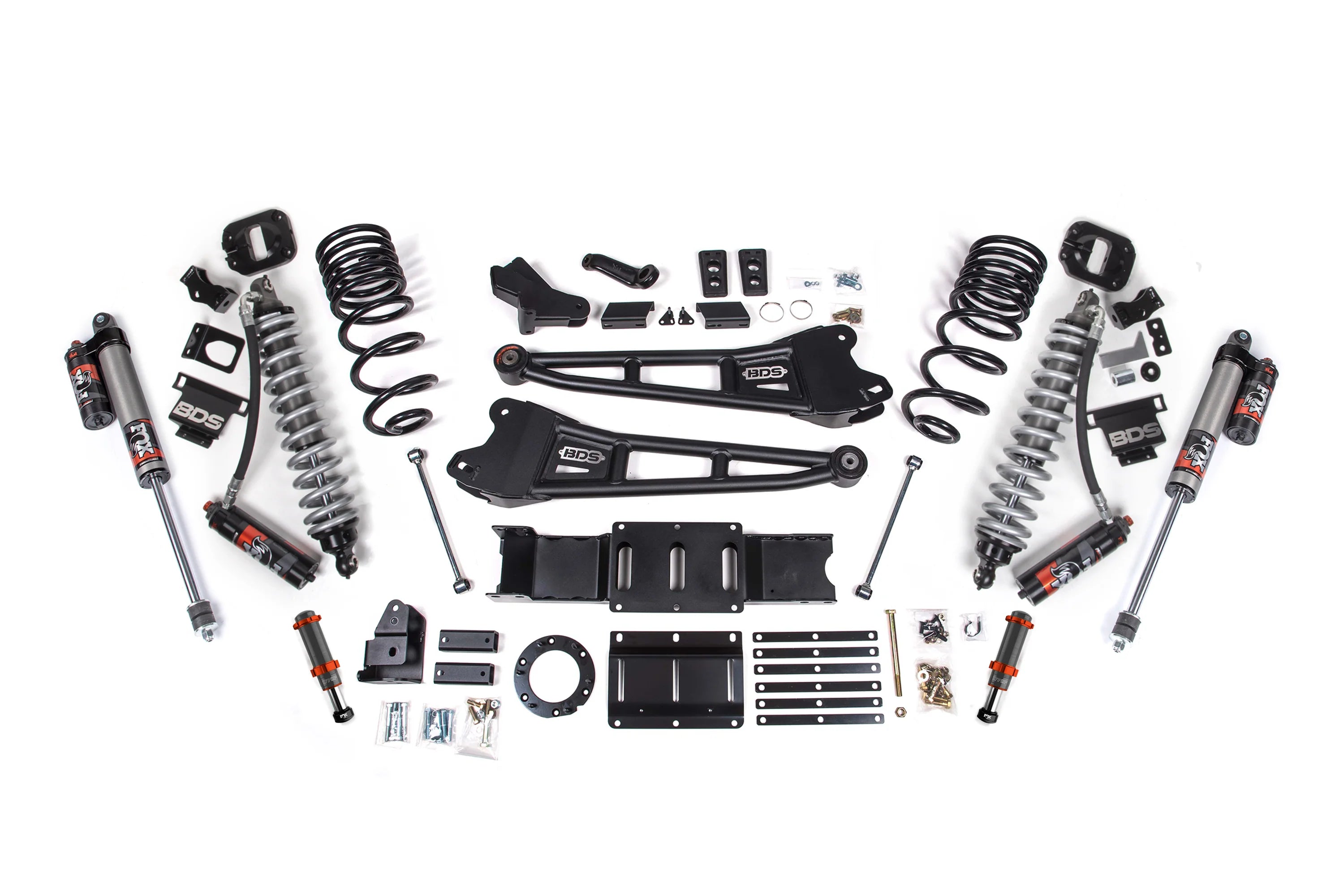 BDS Suspension 4 Inch Lift Kit w/ Radius Arm FOX 2.5 Coil-Over Conversion (2019-2024 2500 6.7L Cummins 4WD)