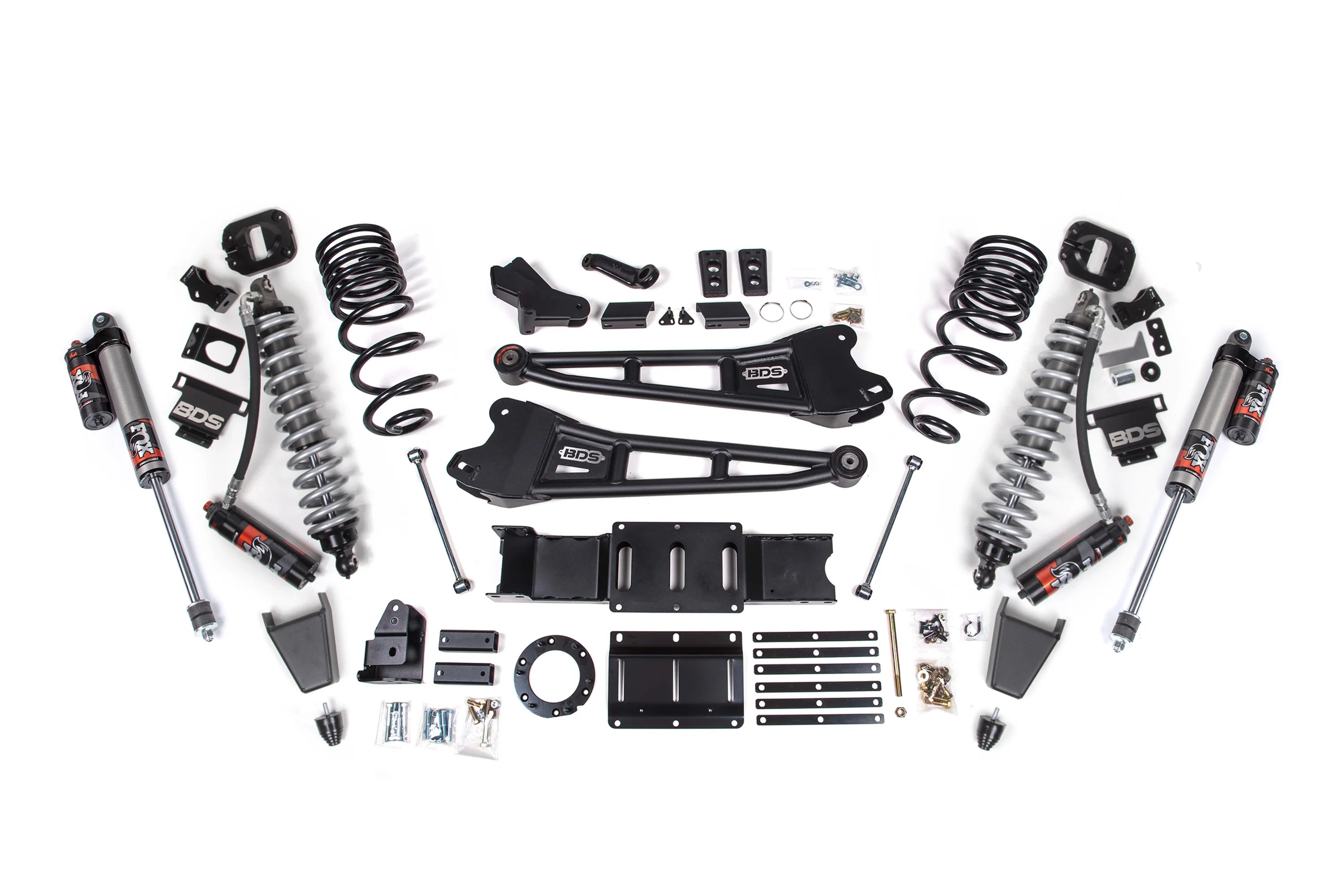 BDS Suspension 4 Inch Lift Kit w/ Radius Arm FOX 2.5 Coil-Over Conversion (2019-2024 2500 6.7L Cummins 4WD)