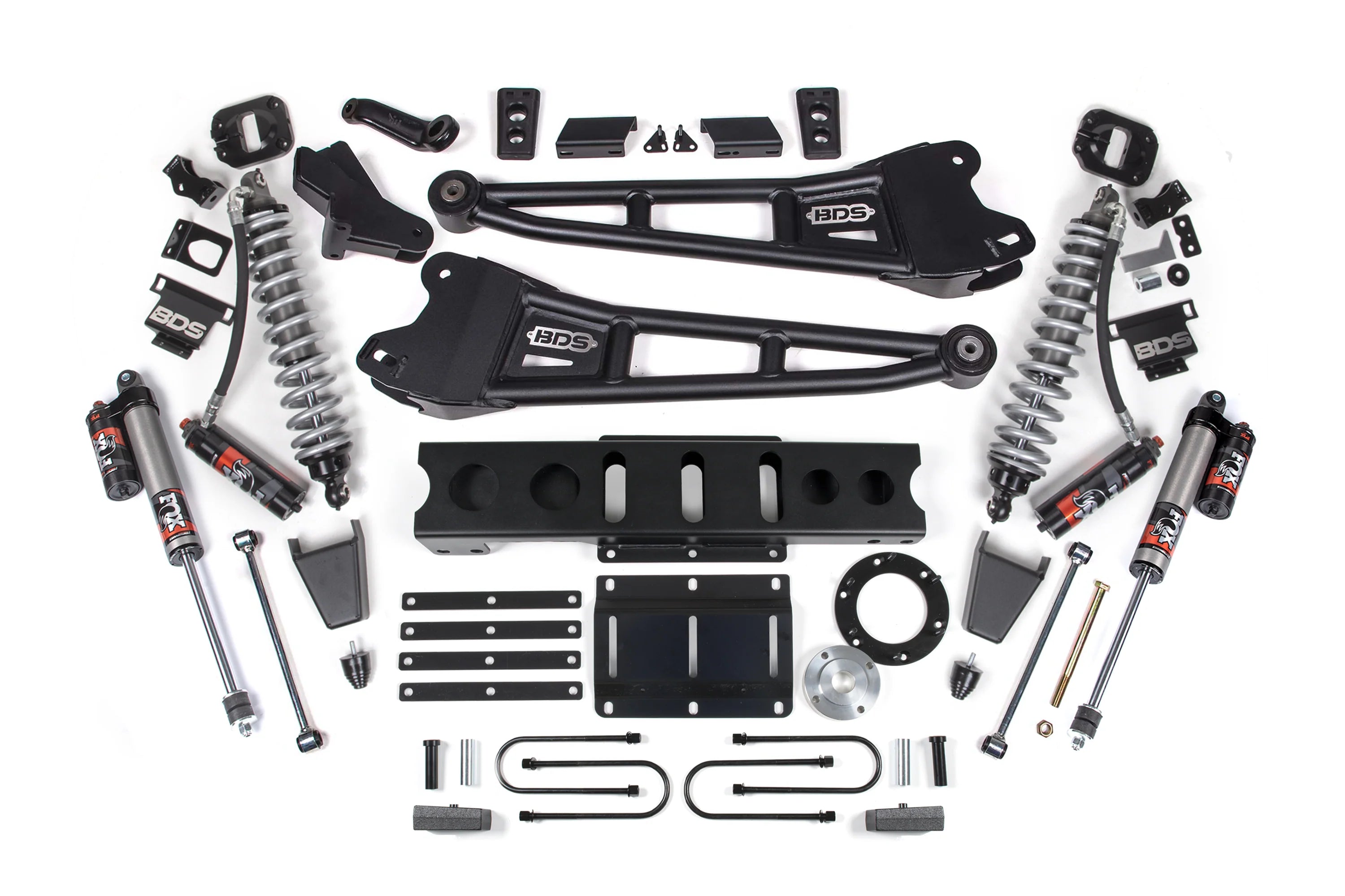 BDS Suspension 4 Inch Lift Kit FOX 2.5 Coil-Over Conversion (2013-2018 3500 6.7L Cummins 4WD)
