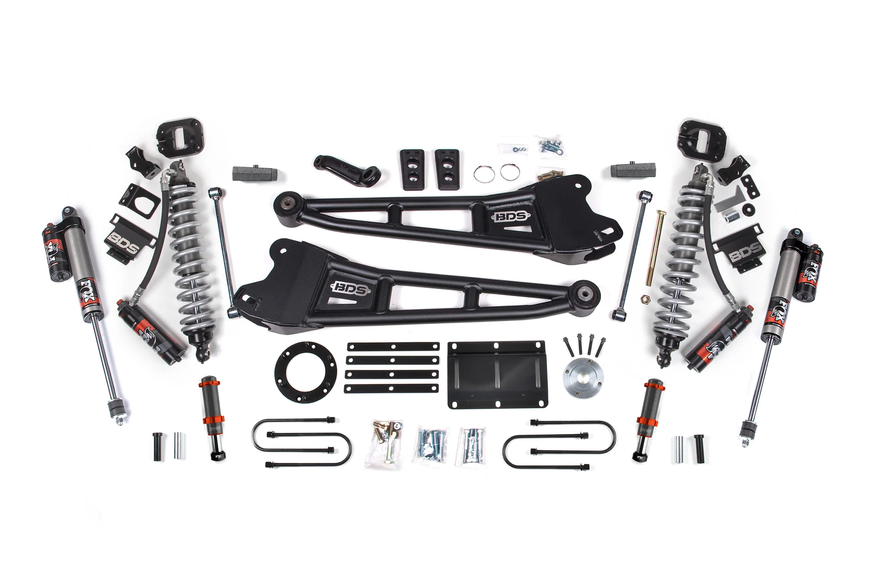 BDS Suspension 6 Inch Lift Kit FOX 2.5 Coil-Over Conversion (2013-2018 3500 6.7L Cummins 4WD)
