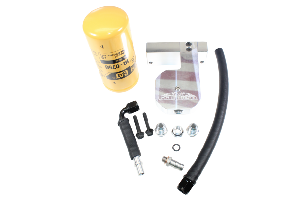 RAM 6.7 Cummins CAT Fuel Filter Conversion Kit For 10-18 Dodge RAM 2500/3500 G&R Diesel