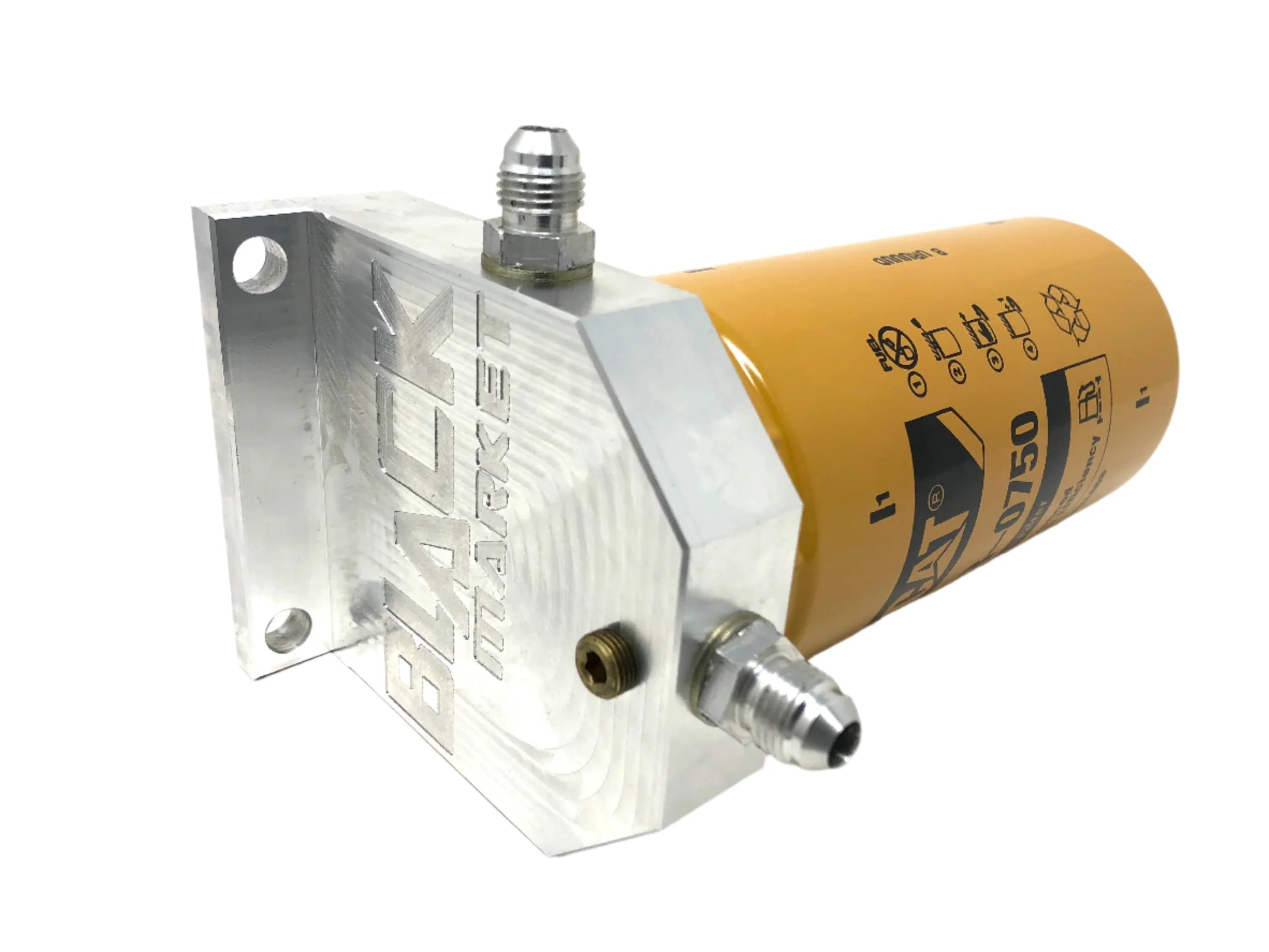 Black Market Performance CUM-FFFA67/59 6.7/5.9 Cummins Cat Fuel Filter Adapter (2003-2024 Cummins)