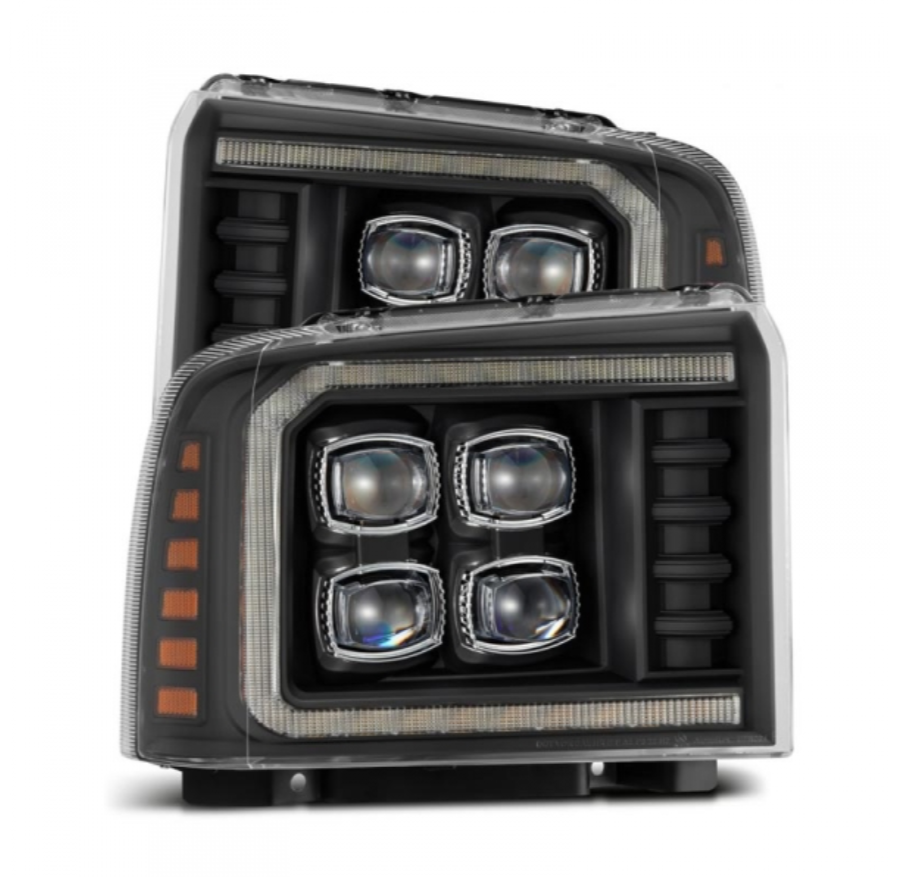 AlphaRex AlphaRex 880319 Nova-Series Black LED Projector Headlights - Diesel Performance Part