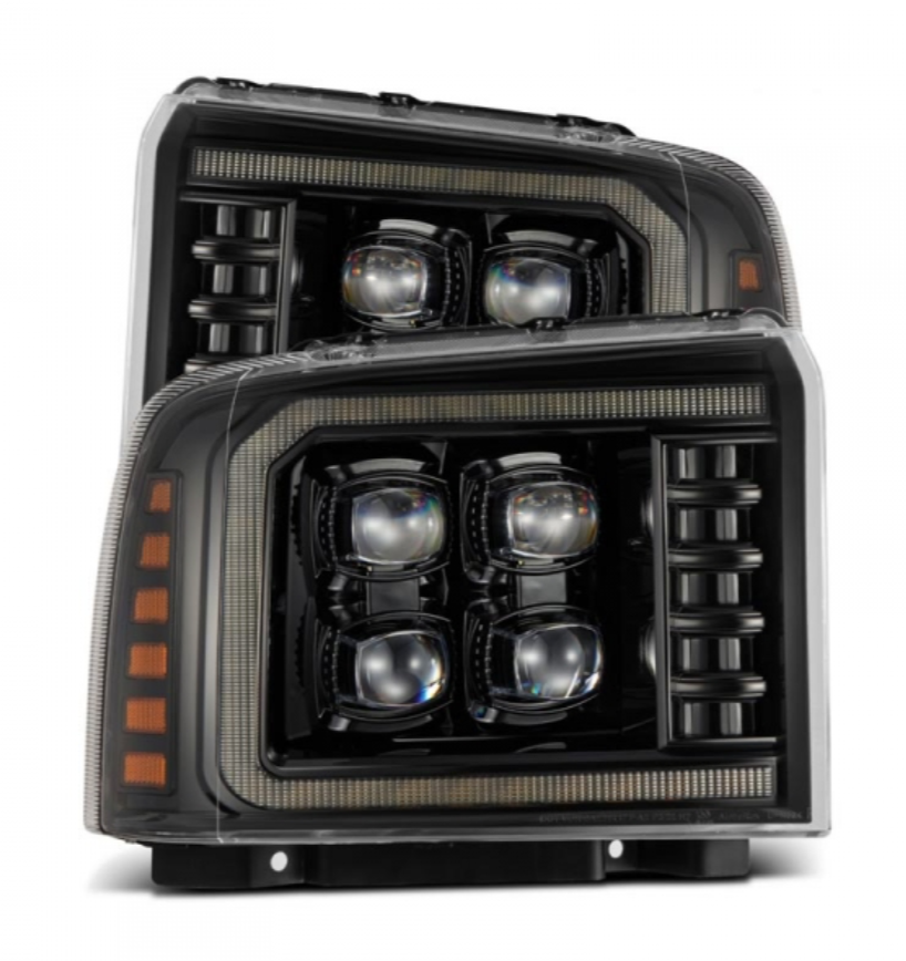 AlphaRex AlphaRex 880318 Nova-Series Alpha-Black LED Projector Headlights - Diesel Performance Part