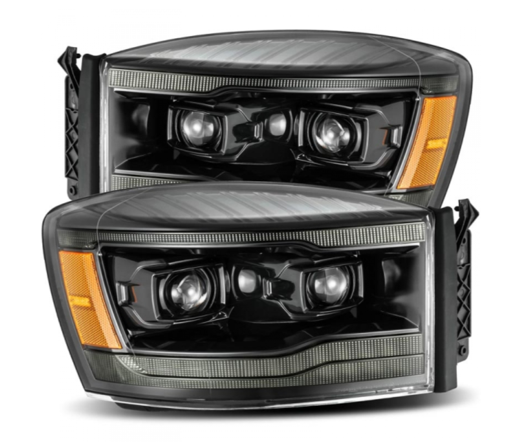 AlphaRex AlphaRex 880533 Luxx-Series Alpha-Black LED Projector Headlights - Diesel Performance Part
