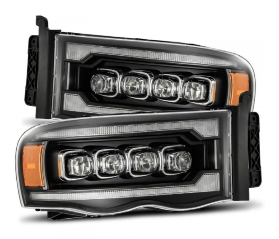 AlphaRex AlphaRex 880564 Nova-Series Black LED Projector Headlights - Diesel Performance Part