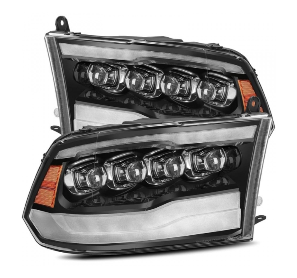 AlphaRex AlphaRex 880590 Nova-Series Gloss Black LED Projector Headlights - Diesel Performance Part