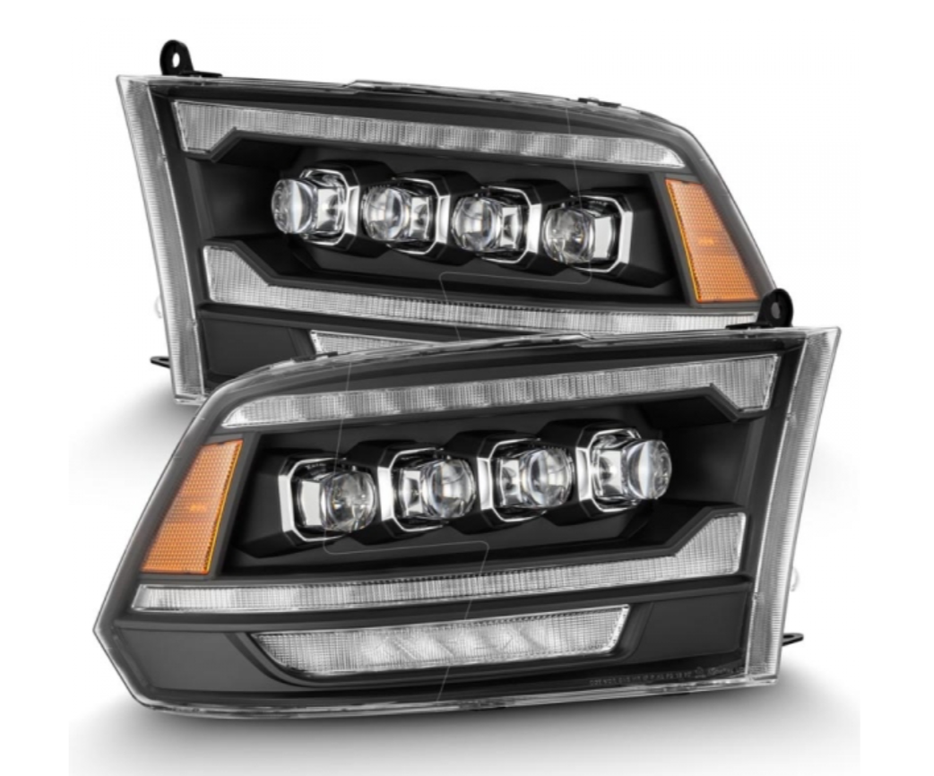 AlphaRex AlphaRex 880555 Nova-Series Black LED Projector Headlights - Diesel Performance Part