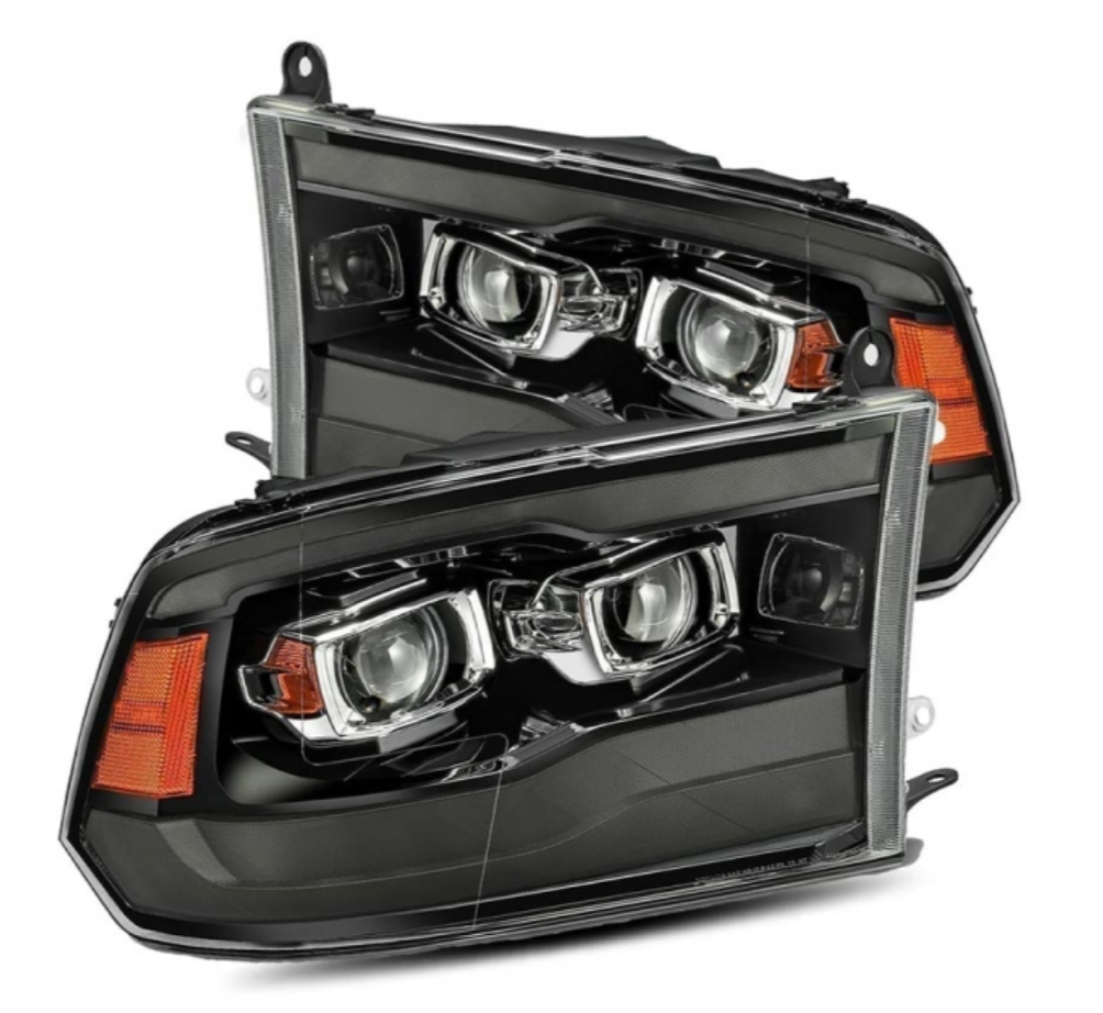 AlphaRex AlphaRex 880593 Pro-Series Jet Black Projector Headlights - Diesel Performance Part