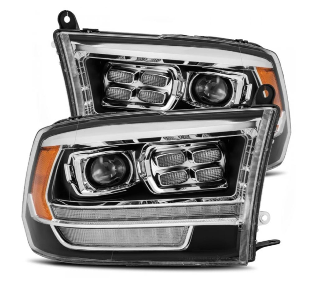 AlphaRex AlphaRex 880526 Luxx-Series Black LED Projector Headlights - Diesel Performance Part