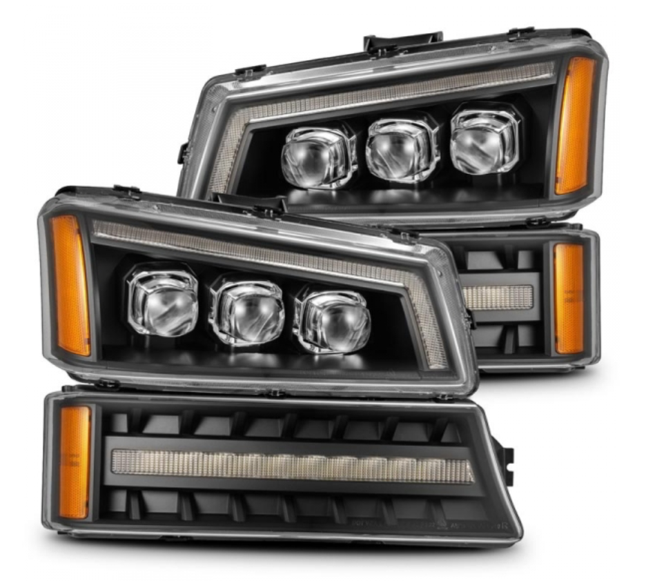 AlphaRex AlphaRex 880256 Nova-Series Black LED Projector Headlights - Diesel Performance Part