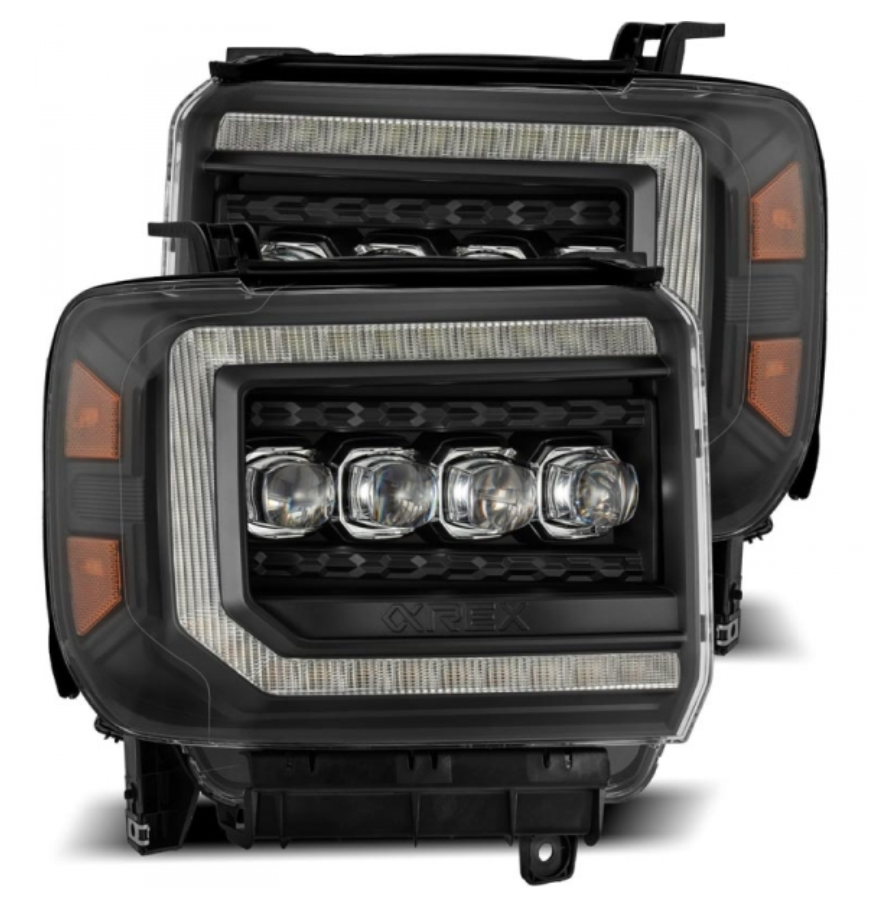 AlphaRex AlphaRex 880617 Nova-Series Black LED Projector Headlights - Diesel Performance Part