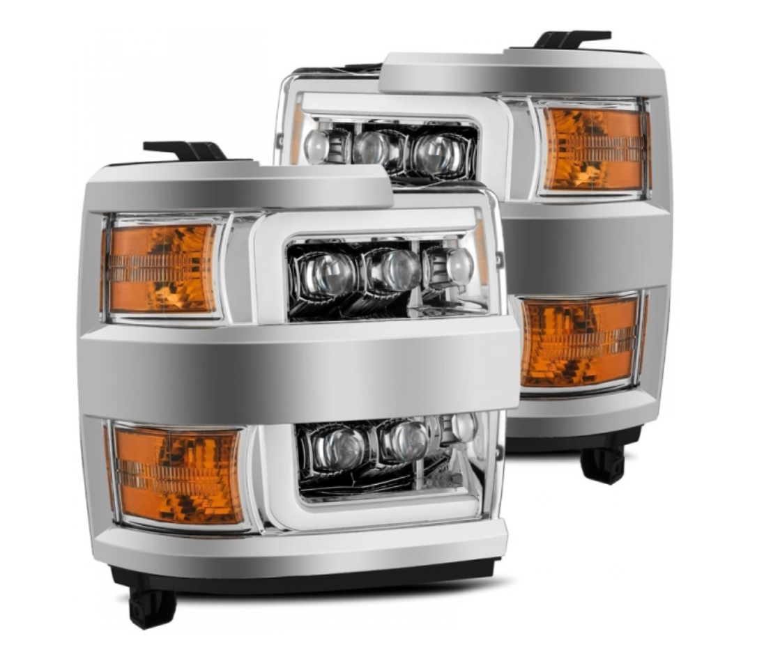 AlphaRex AlphaRex 880228 Nova-Series Chrome LED Projector Headlights - Diesel Performance Part