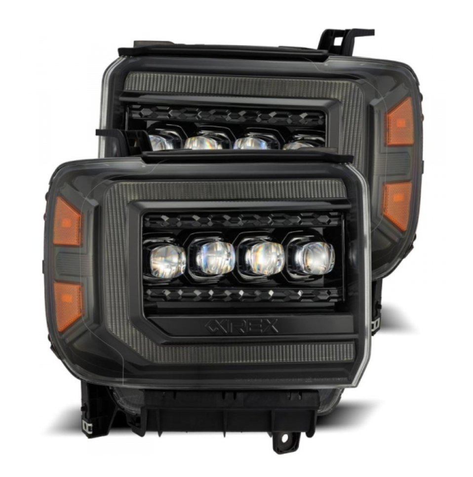 AlphaRex AlphaRex 880616 Nova-Series Alpha-Black LED Projector Headlights - Diesel Performance Part