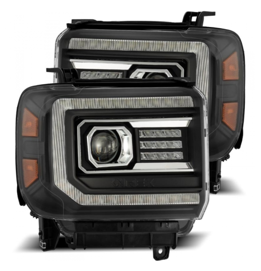 AlphaRex AlphaRex 880613 Pro-Series Black Projector Headlights - Diesel Performance Part