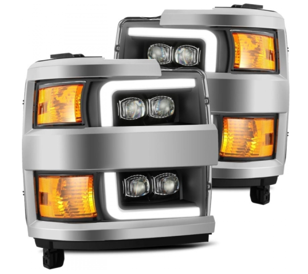 AlphaRex AlphaRex 880227 Nova-Series Black LED Projector Headlights - Diesel Performance Part