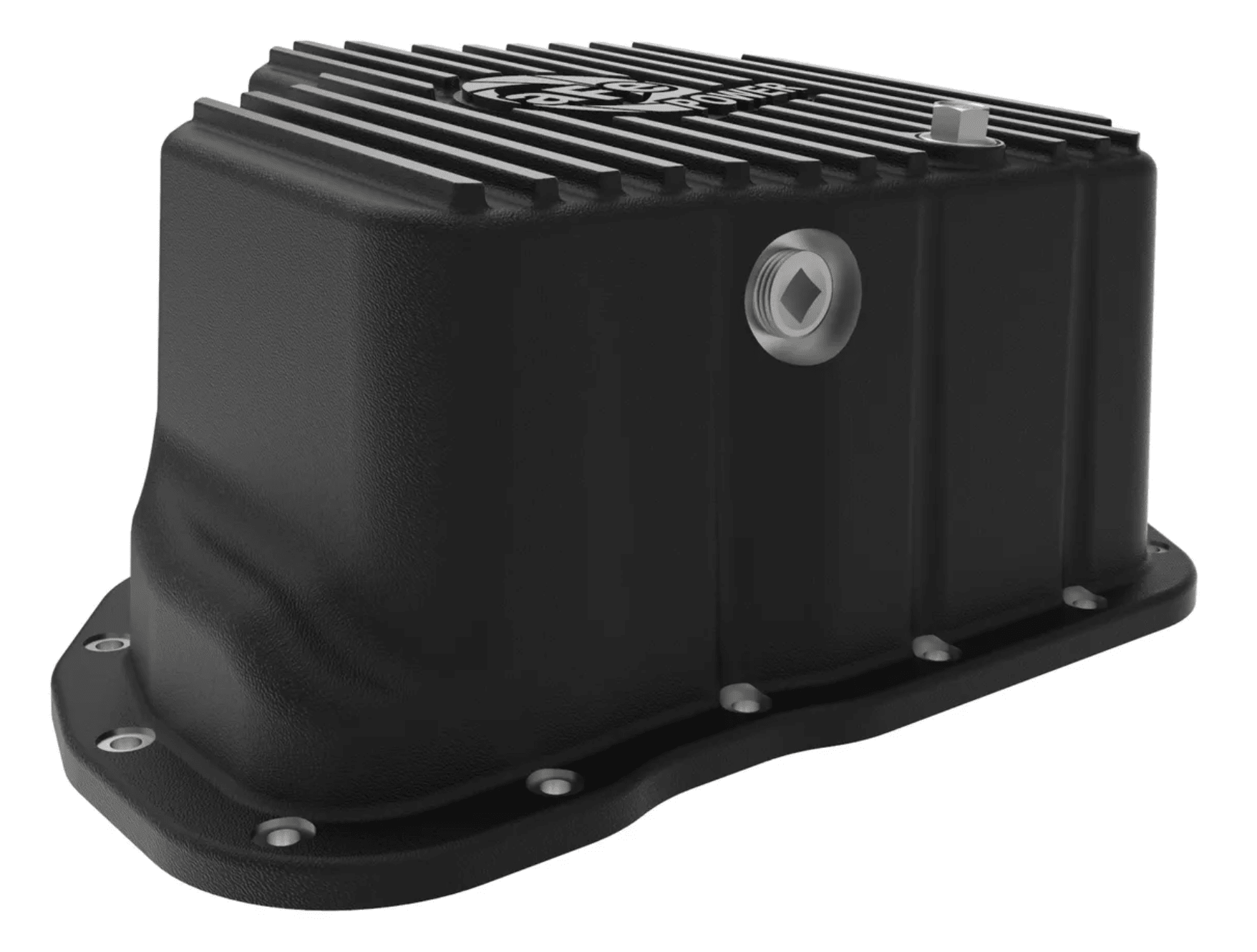 AFE 46 - 71080B Street Series Deep Engine Oil Pan (Black & Milled) | Duramax - Southern Diesel Supply