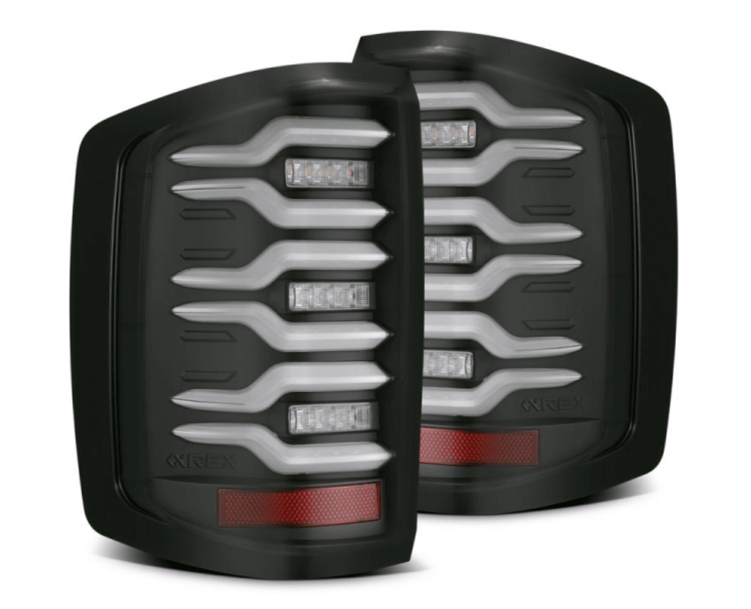 AlphaRex 620030 Luxx - Series Black LED Tail Lights - Southern Diesel Supply