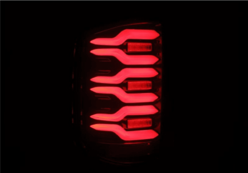 AlphaRex 620050 Luxx - Series LED Black/Red Tail Lights - Southern Diesel Supply