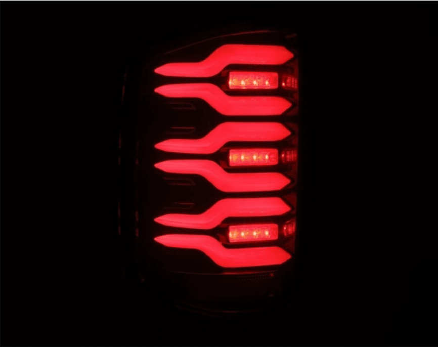 AlphaRex 620050 Luxx - Series LED Black/Red Tail Lights - Southern Diesel Supply