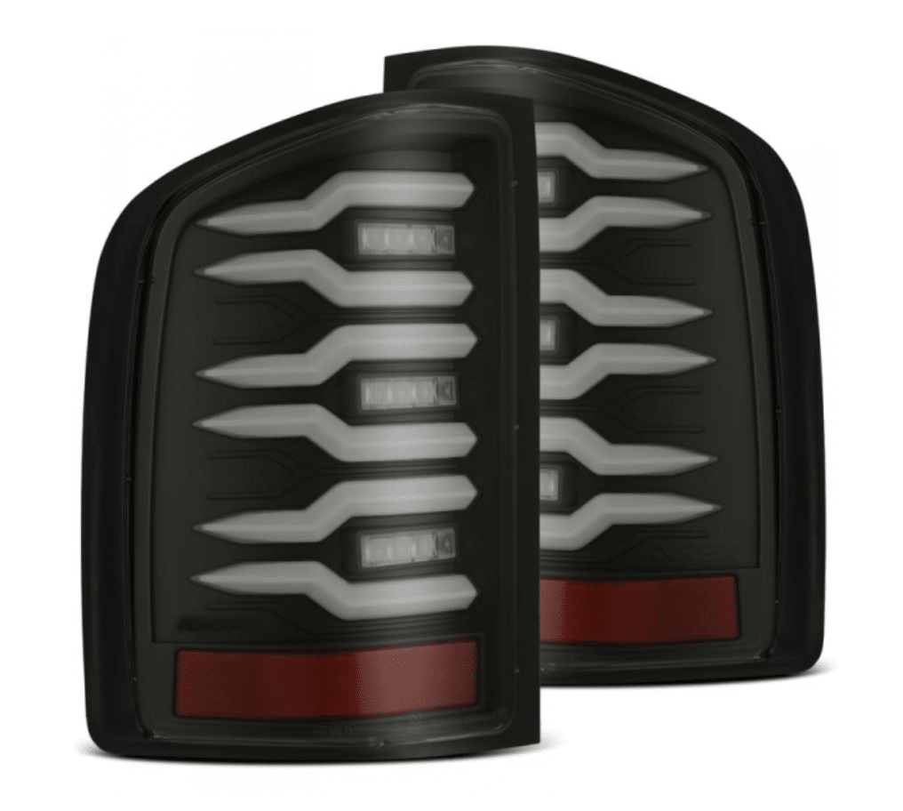 AlphaRex 620080 Luxx - Series Black LED Tail Lights - Southern Diesel Supply