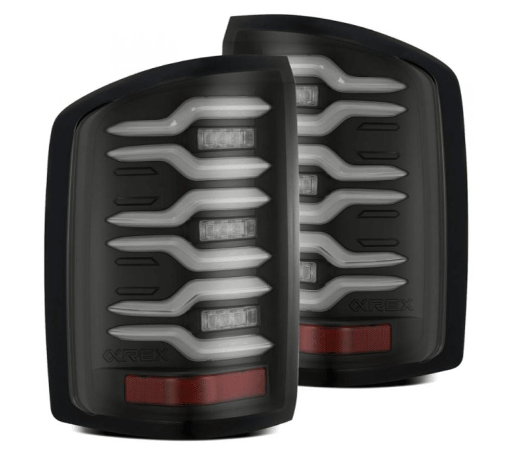 AlphaRex 630040 Luxx - Series Black LED Tail Lights - Southern Diesel Supply