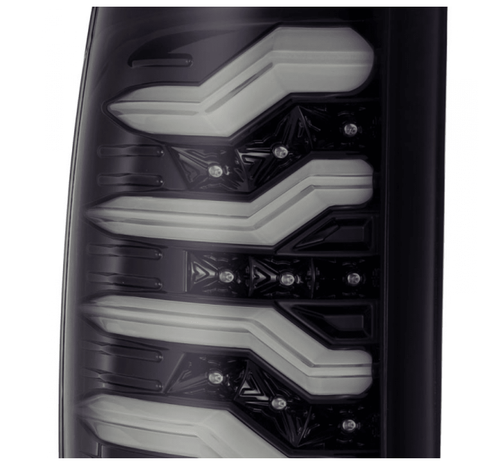 AlphaRex 640010 Pro - Series Jet Black LED Tail Lights - Southern Diesel Supply