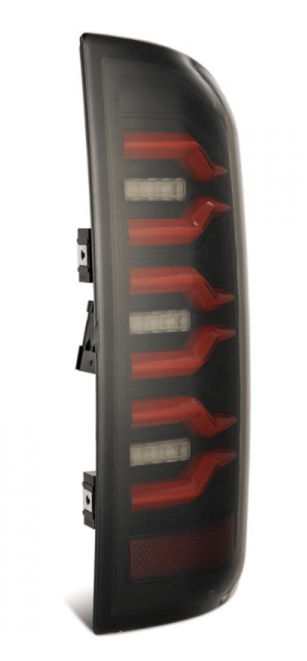 AlphaRex 641030 Luxx - Series Black/Red LED Tail Lights - Southern Diesel Supply