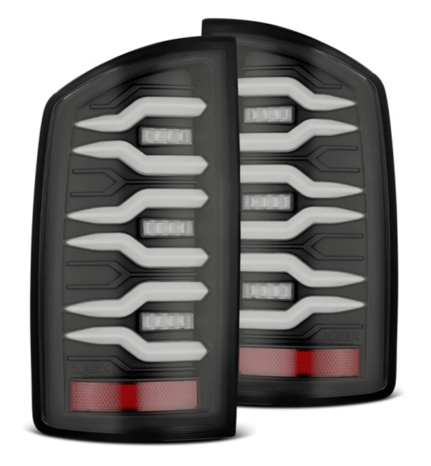 AlphaRex 641040 Luxx - Series Black LED Tail Lights - Southern Diesel Supply