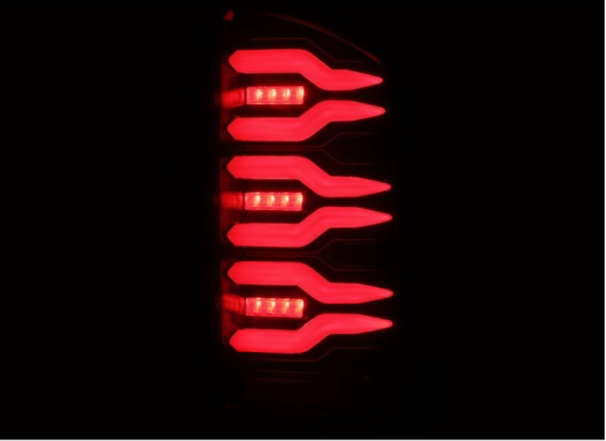 AlphaRex 641060 Luxx - Series Black/Red LED Tail Lights - Southern Diesel Supply