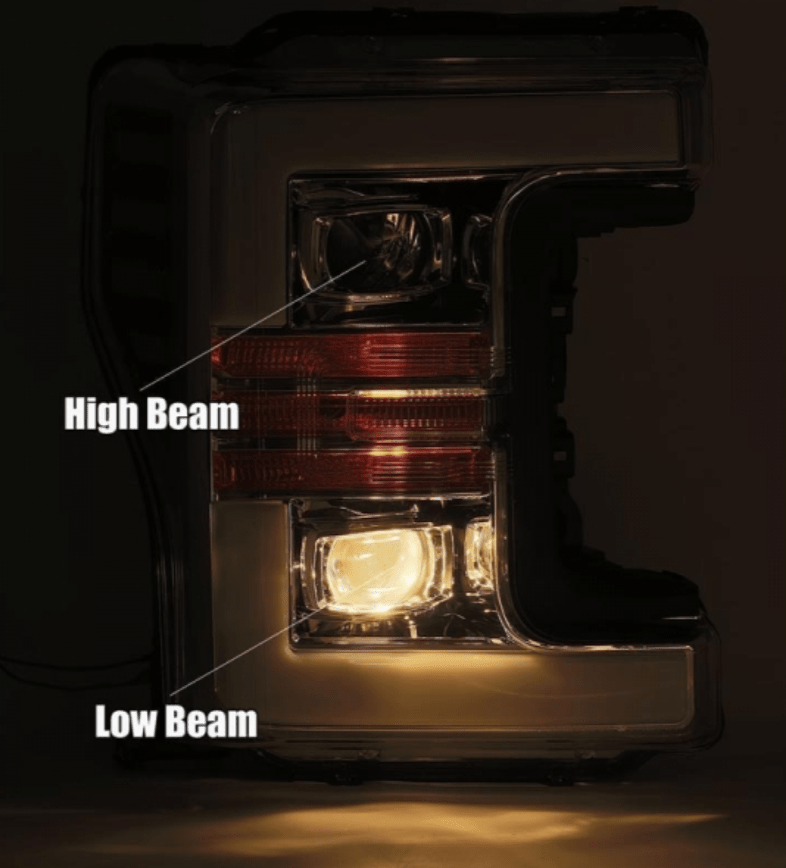 AlphaRex 880106 Pro - Series Black Projector Headlights - Southern Diesel Supply