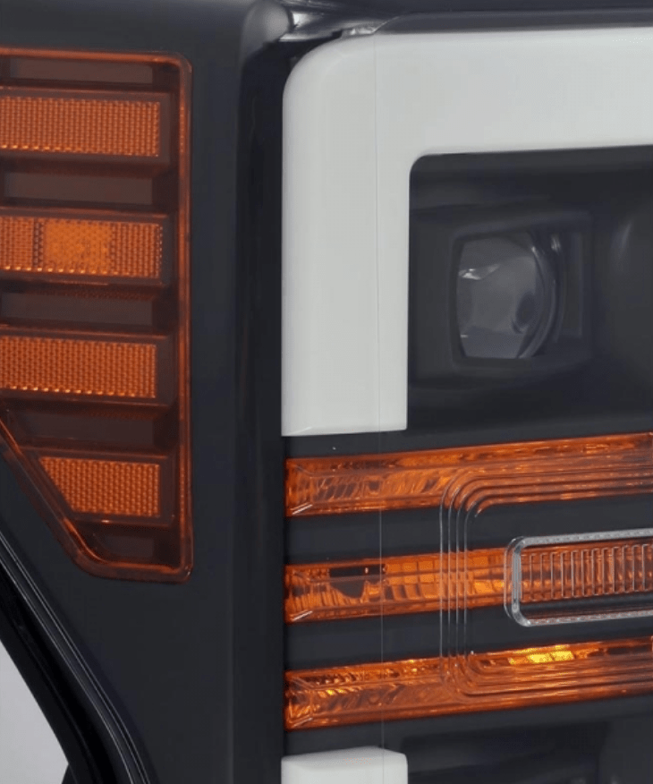 AlphaRex 880106 Pro - Series Black Projector Headlights - Southern Diesel Supply