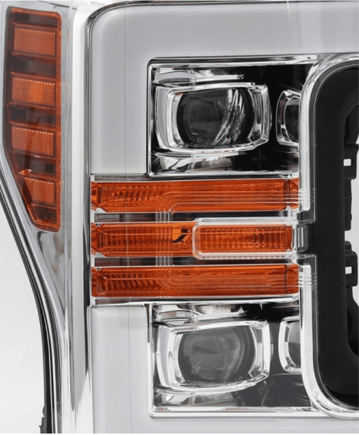 AlphaRex 880107 Pro - Series Chrome Projector Headlights - Southern Diesel Supply