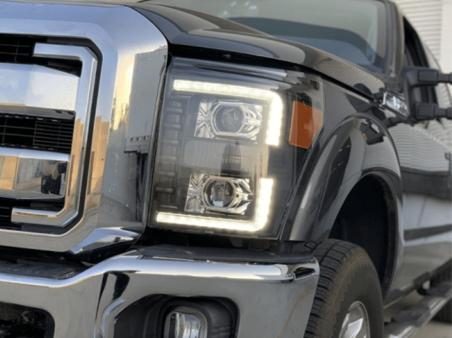 AlphaRex 880140 Pro - Series Alpha - Black Projector Headlights - Southern Diesel Supply