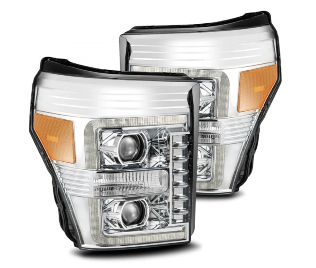 AlphaRex 880141 Pro - Series Chrome Projector Headlights - Southern Diesel Supply