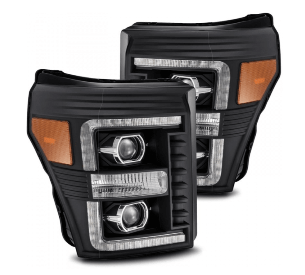 AlphaRex 880142 Pro - Series Black Projector Headlights - Southern Diesel Supply