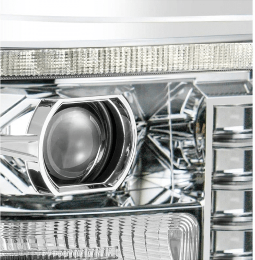 AlphaRex 880145 Luxx - Series Chrome LED Projector Headlights - Southern Diesel Supply