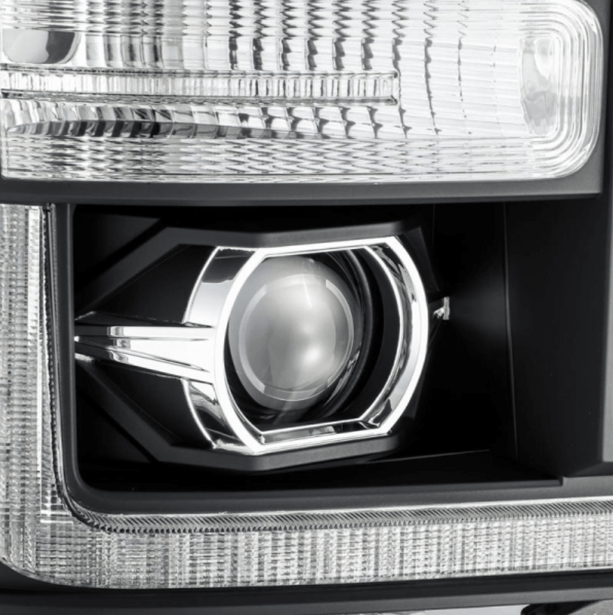 AlphaRex 880146 Luxx - Series Black LED Projector Headlights - Southern Diesel Supply