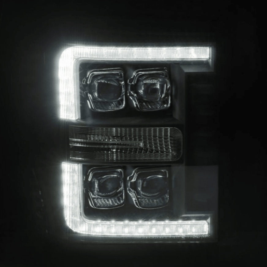 AlphaRex 880148 Nova - Series Chrome LED Projector Headlights - Southern Diesel Supply