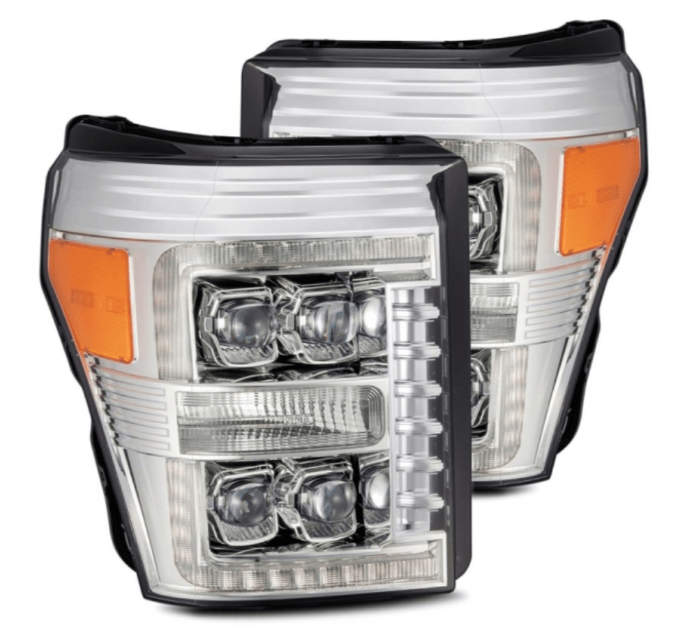 AlphaRex 880148 Nova - Series Chrome LED Projector Headlights - Southern Diesel Supply