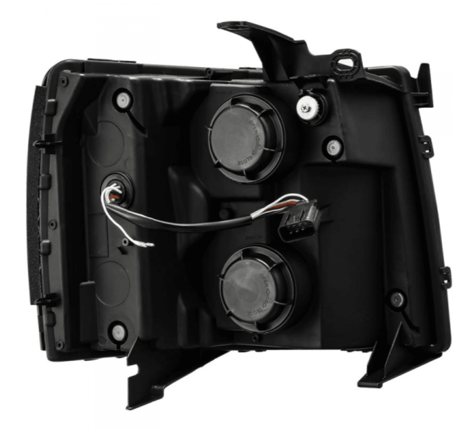 AlphaRex 880205 Pro - Series Black Projector Headlights - Southern Diesel Supply