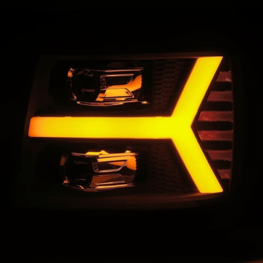 AlphaRex 880205 Pro - Series Black Projector Headlights - Southern Diesel Supply