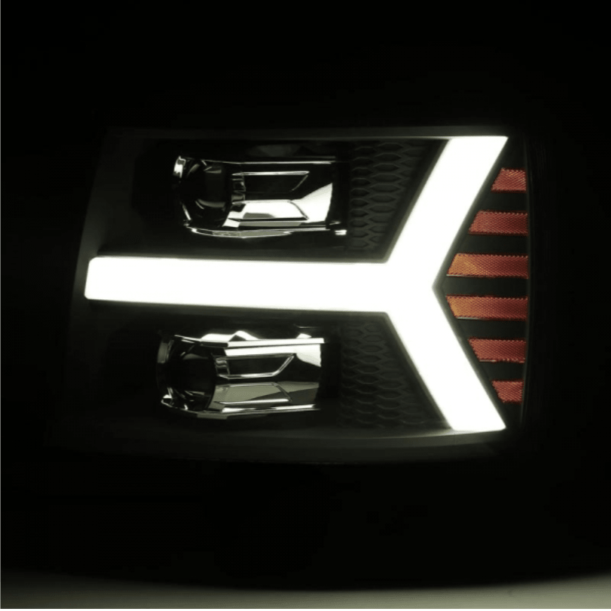 AlphaRex 880205 Pro - Series Black Projector Headlights - Southern Diesel Supply